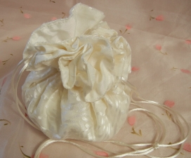 Silk Chiffon Print Pouch